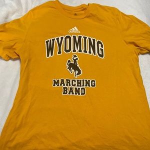 yellow adidas marching band t shirt